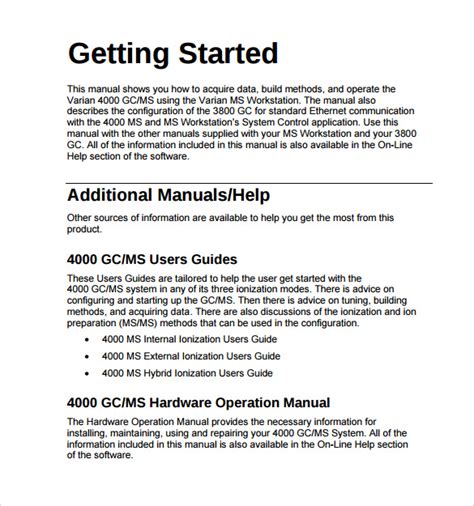 Ops Manual Template
