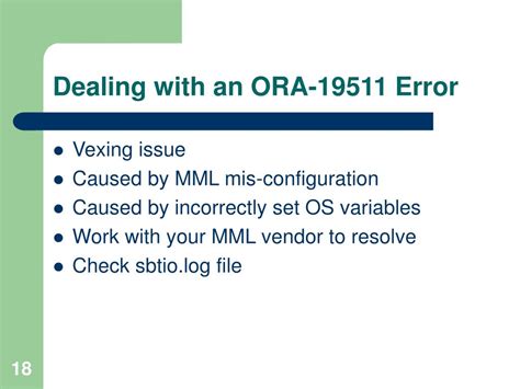 Ora 19511 Not Found In Netbackup Catalog