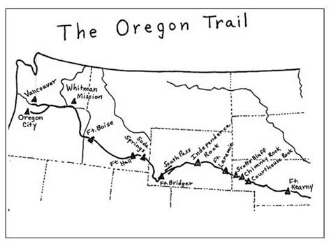 Oregon Trail Map Printable