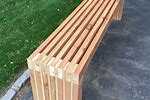 Outdoor 2X4 Wood Bench