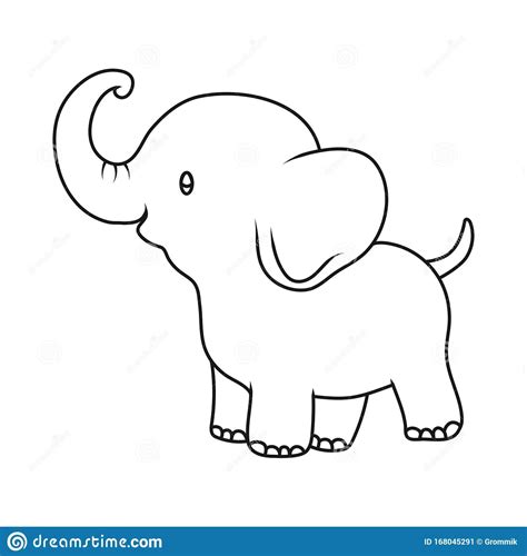 Outline Drawing Elephant