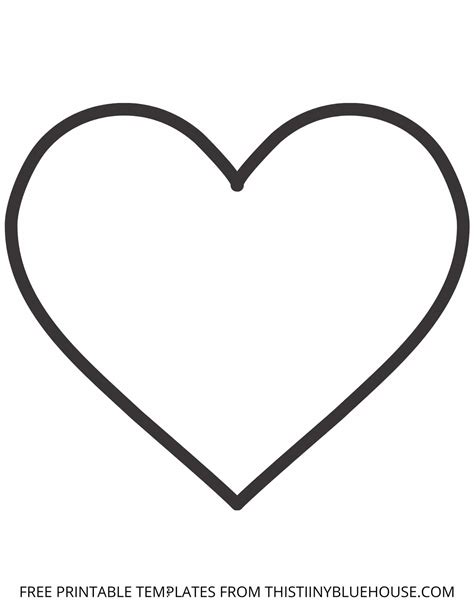 Outline Heart Template