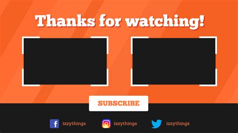 Outro Youtube Template