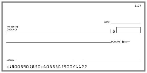Oversized Check Template