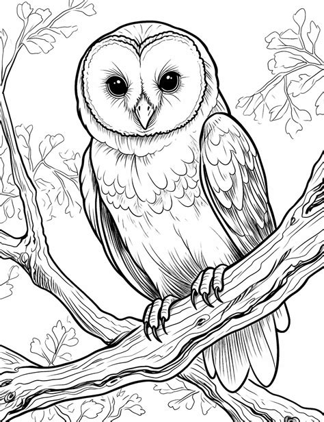 Owl Coloring Page Printable