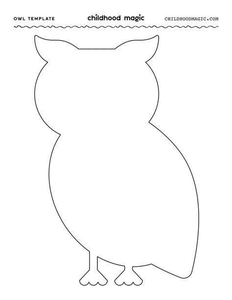 Owl Template Printable Free