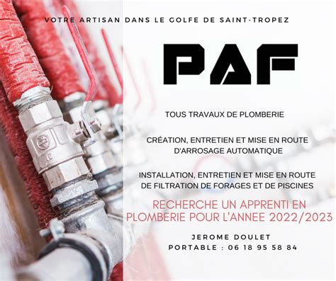 PAF PLOMBERIE et CLIMATISATION à Cogolin