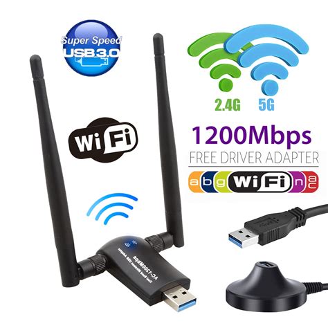 PC Wi-Fi Adapter 1200 Mbps