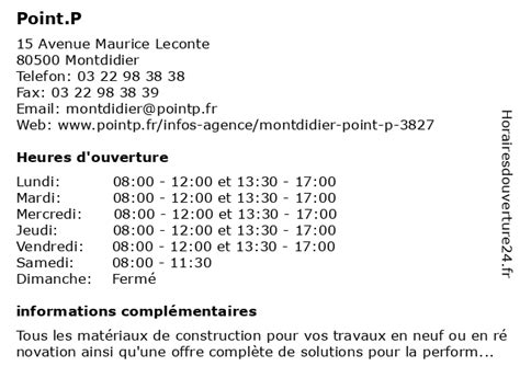 POINT.P à Montdidier