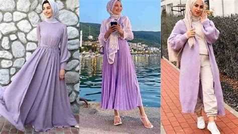 Paduan Warna Lilac dan Purple dalam Mode