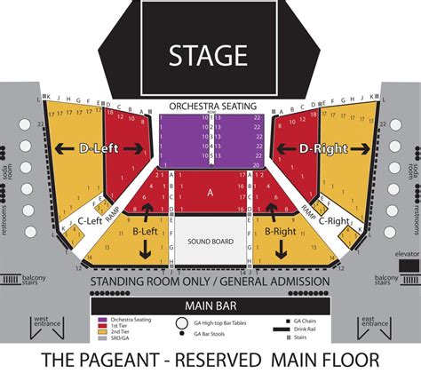 Pageant Stl Seating Chart