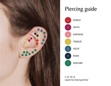 Pain Level Piercings Chart