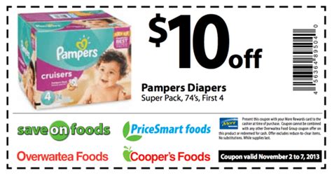 Pampers Coupons 10 Off Printable