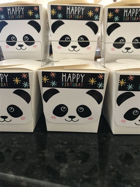 Panda Party Flavor Labels