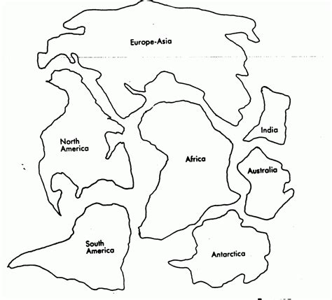 Pangea Map Printable