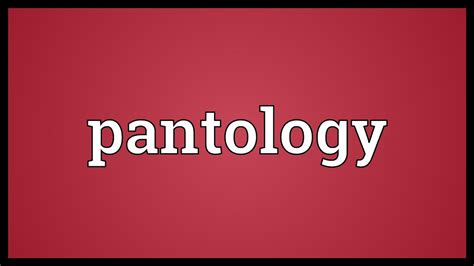 Pantology Sales & Service
