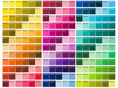 Pantone C Color Chart