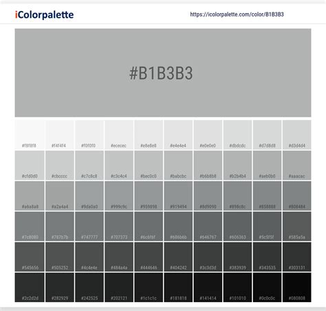 Pantone Color Gray Chart