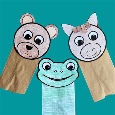 Paper Bag Puppet Templates