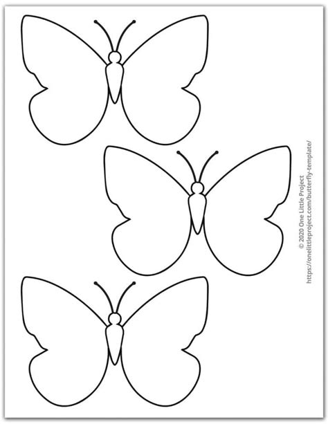 Paper Butterfly Template