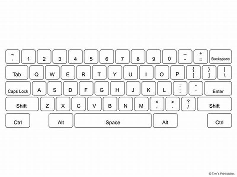 Paper Computer Keyboard Printable