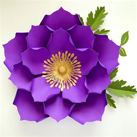 Paper Flower Template Free