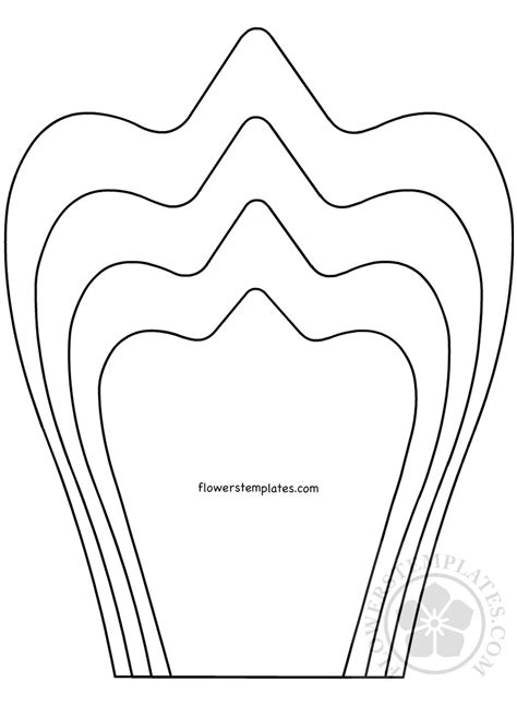 Paper Flower Templates Printable