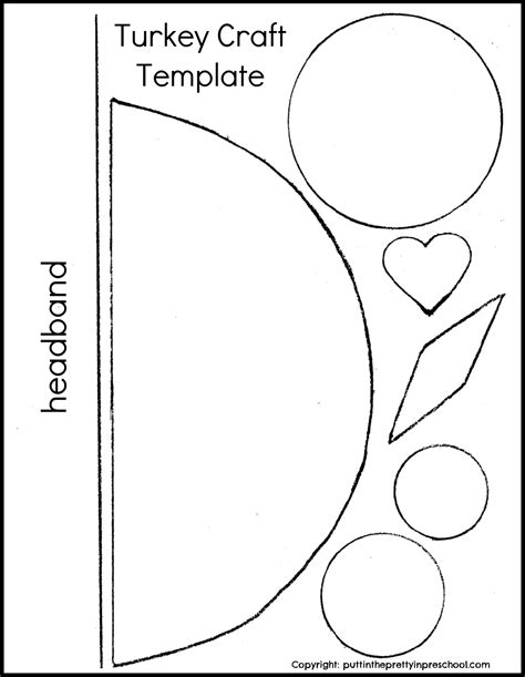 Paper Plate Turkey Craft Template