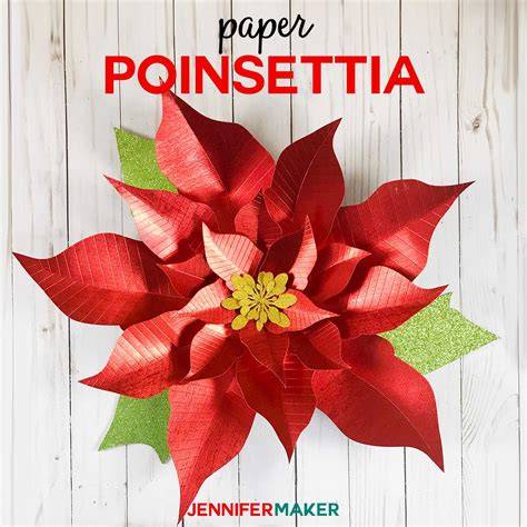 Paper Poinsettia Template
