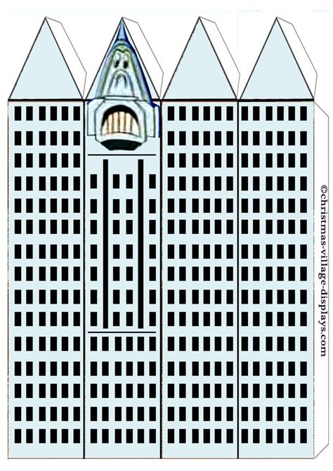 Papercraft Building Template