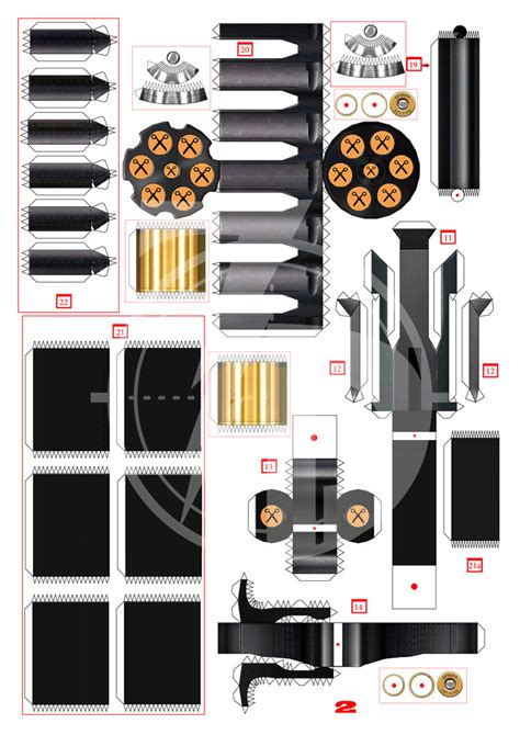 Papercraft Gun Templates