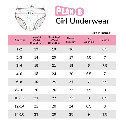 Parade Underwear Size Chart
