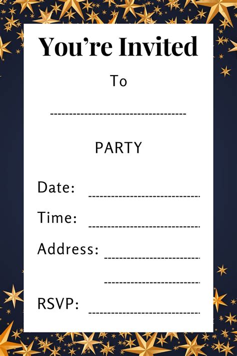 Party Invitations Template