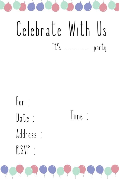 Party Invitations Templates