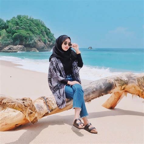 Pashmina Hijab Pantai