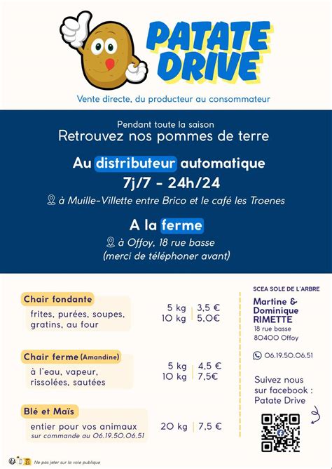 Patate Drive à Muille-Villette