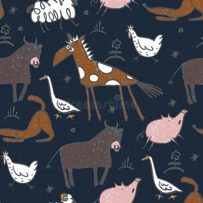 Pattern Animals Drawing