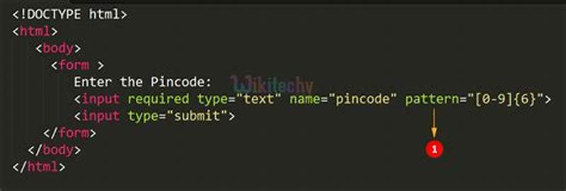 Pattern Attribute In Html For Numbers Only