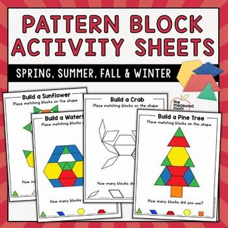 Pattern Block Activity Sheets