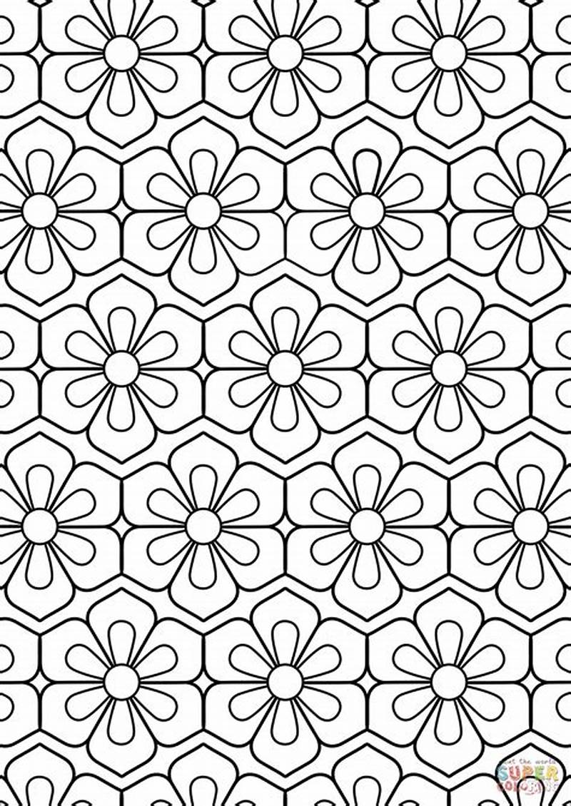 Pattern Coloring Page