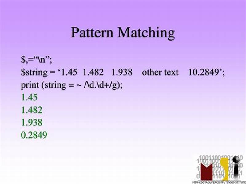 Pattern Match In Perl
