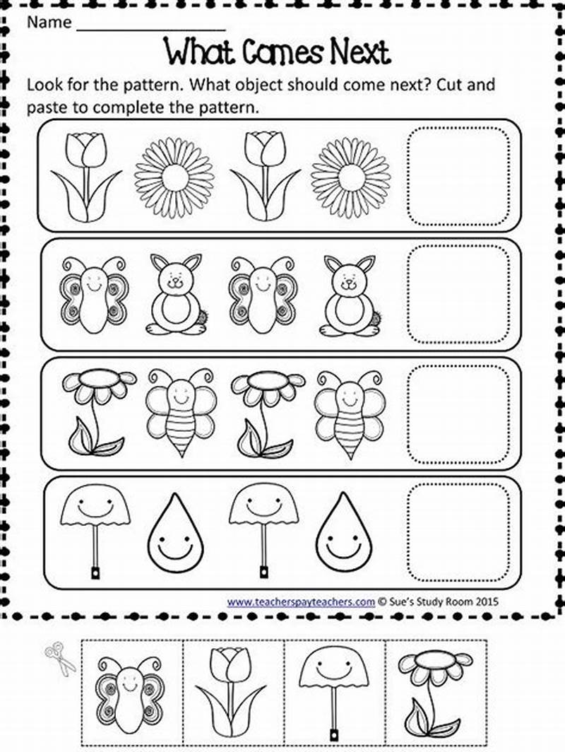 Pattern Worksheets For Prek