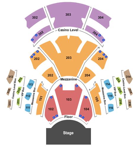Pearl Concert Theater Seating Chart