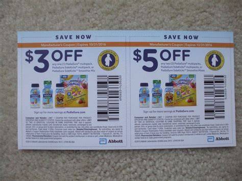 Pediasure $3 Off Printable Bricks Coupons