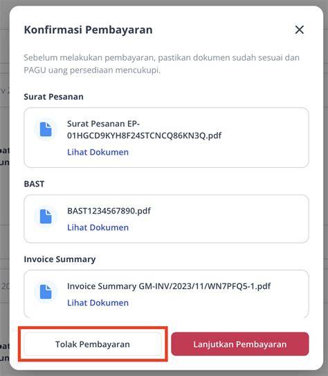 Pembayaran Ditolak