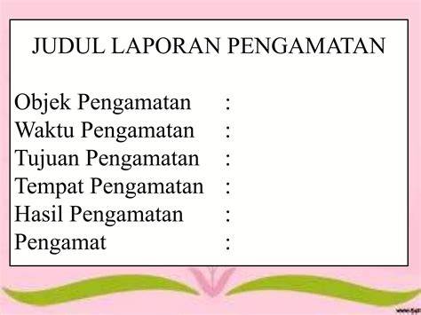 Pengamatan