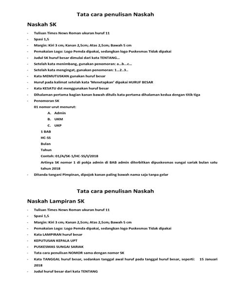 Penulisan Naskah