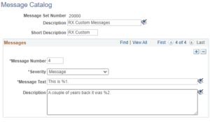 Peoplesoft How To Search Message Catalog 609