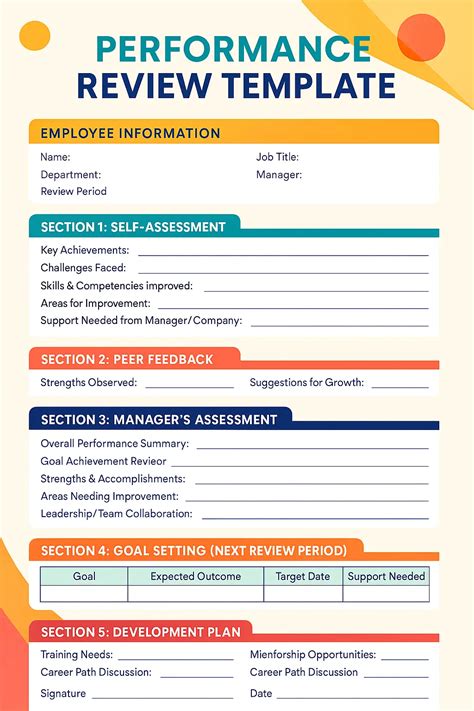 Performance Reviews Template
