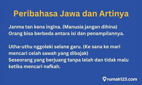 Peribahasa Jawa